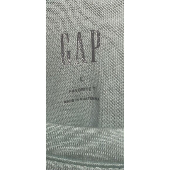 Gap Favorite T T-shirt Mint Green Short Sleeve Women’s Size Large - Picture 2 of 6